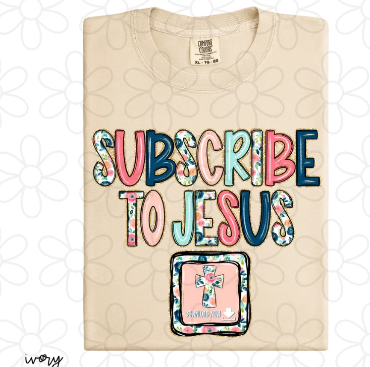 Subscribe To Jesus DTF Transfer