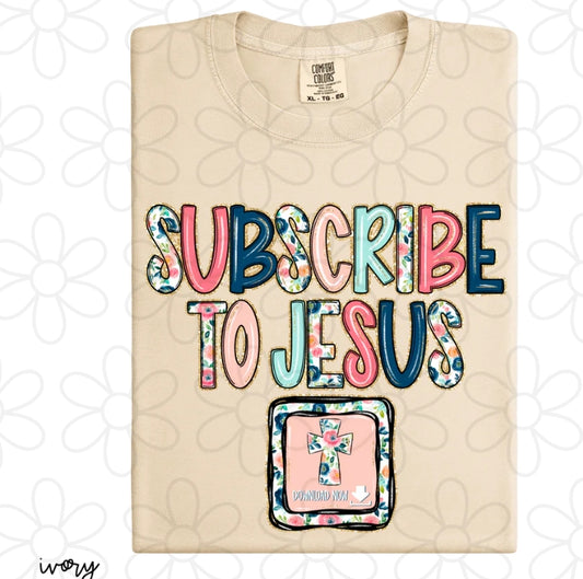 Subscribe To Jesus DTF Transfer