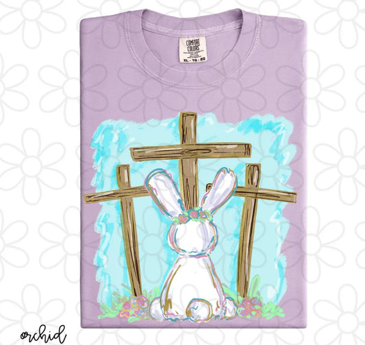 Foil Bunnies With Crosses DTF Transfer