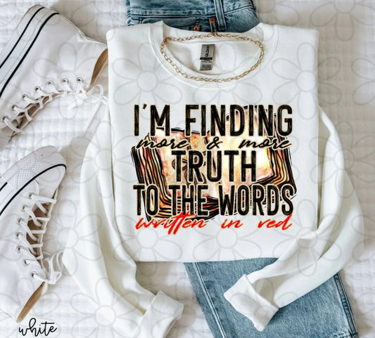 Words Written In Red DTF Transfer