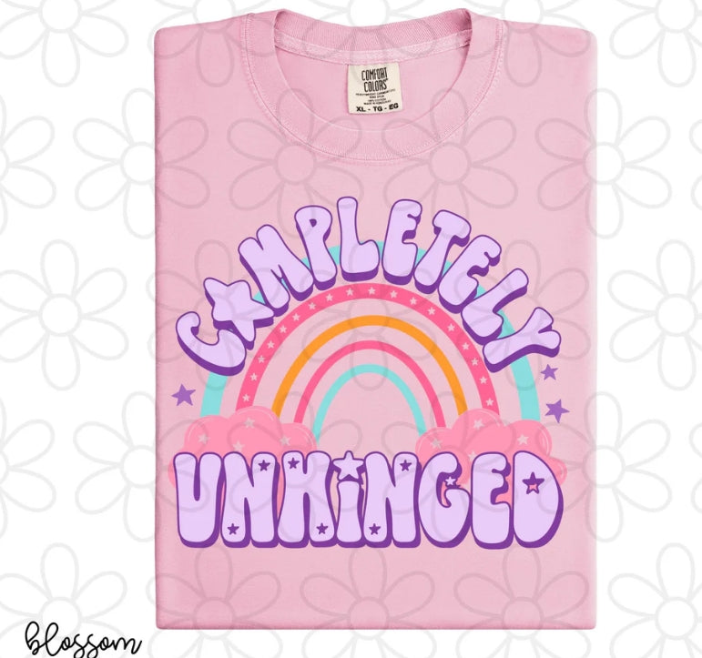 Rainbow Completely Unhinged DTF Transfer