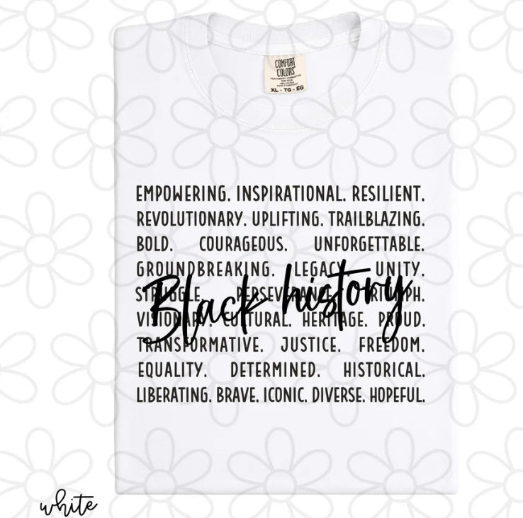 Black History Empowering Inspirational DTF Transfer