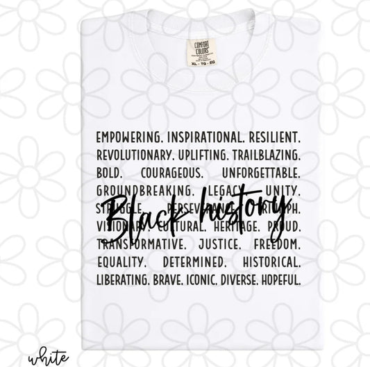 Black History Empowering Inspirational DTF Transfer