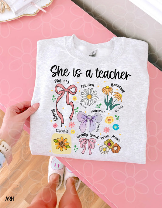 She Is A Teacher DTF Transfer