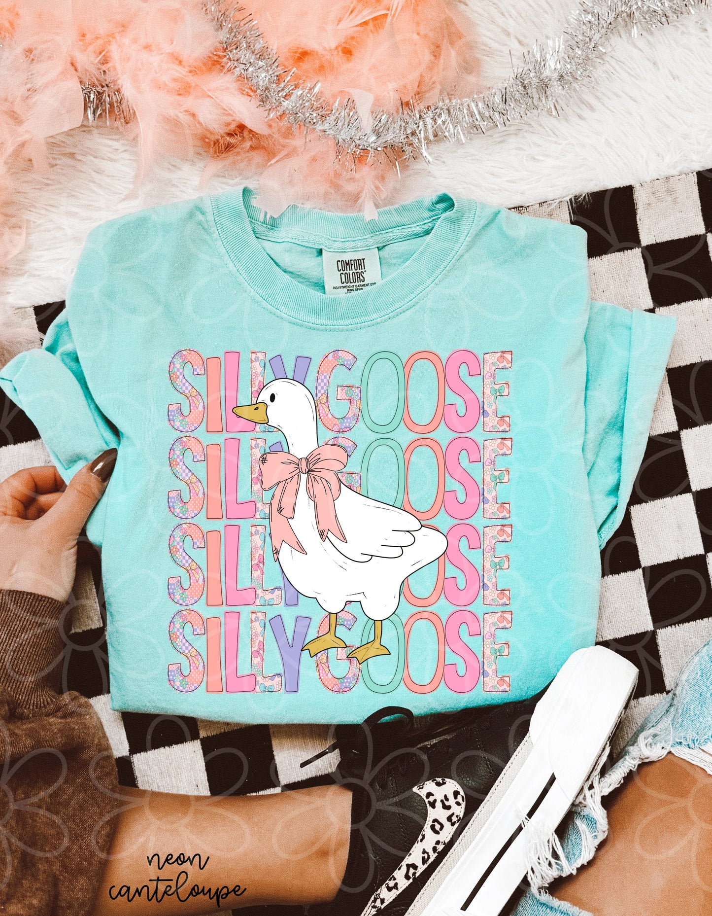 Silly Goose Floral DTF Transfer