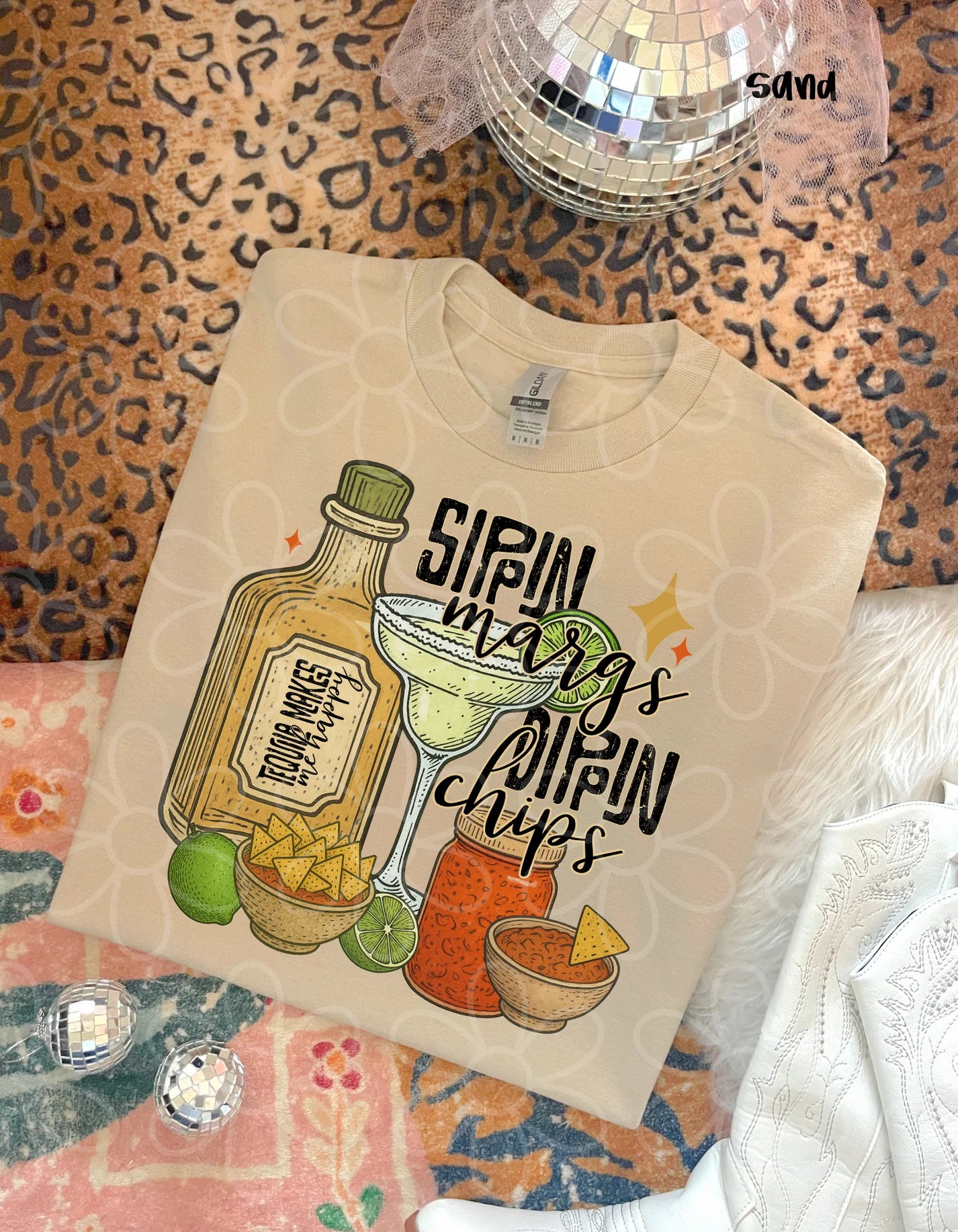 Sippin Margs Dippin Chips DTF Transfer