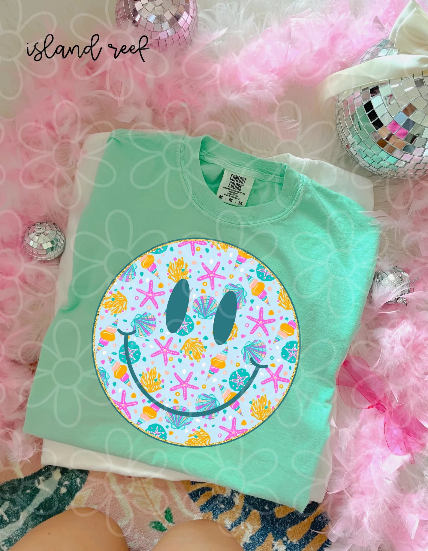 Smiley Sea Shells DTF Transfer