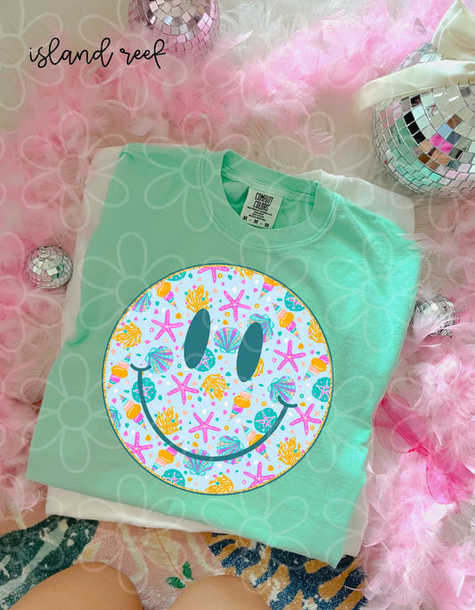 Smiley Sea Shells DTF Transfer