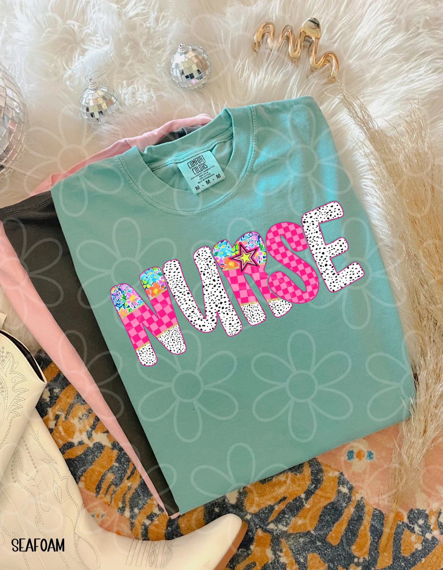 Speckle Preppy Nurse DTF Transfer