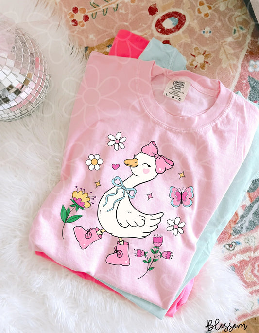 Spring Coquette Goose DTF Transfer