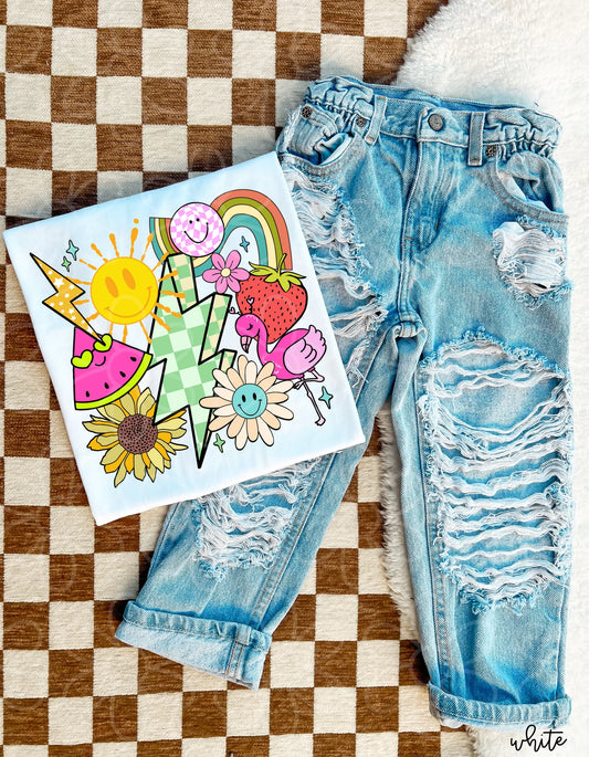 Summer Collage DTF Transfer