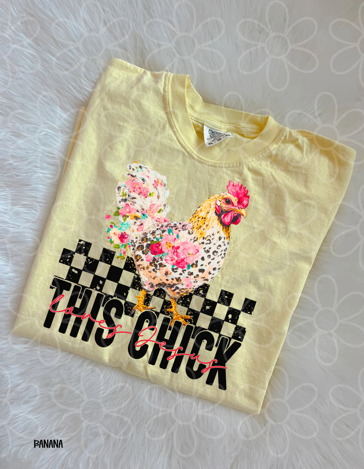 This Chick Loves Jesus DTF Transfer