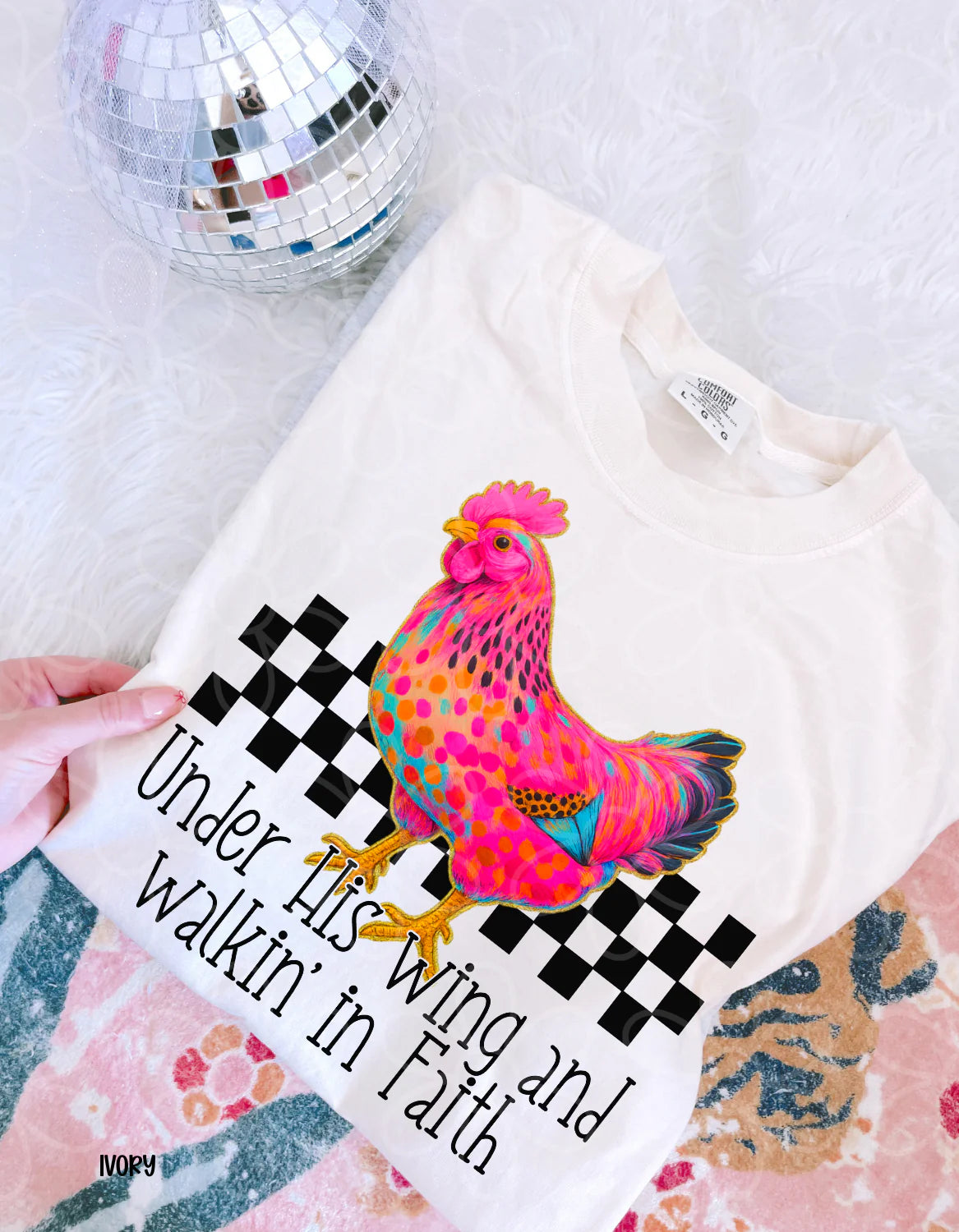 Under His Wing And Walkin In Faith DTF Transfer