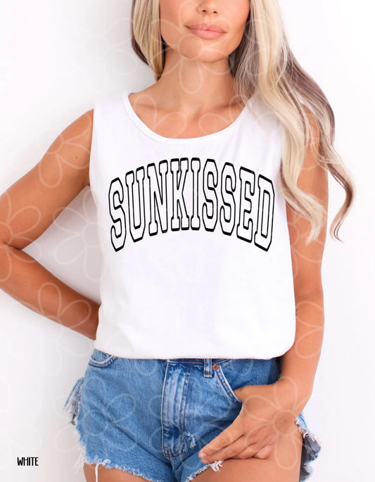 Varsity Black Sun Kissed DTF Transfer