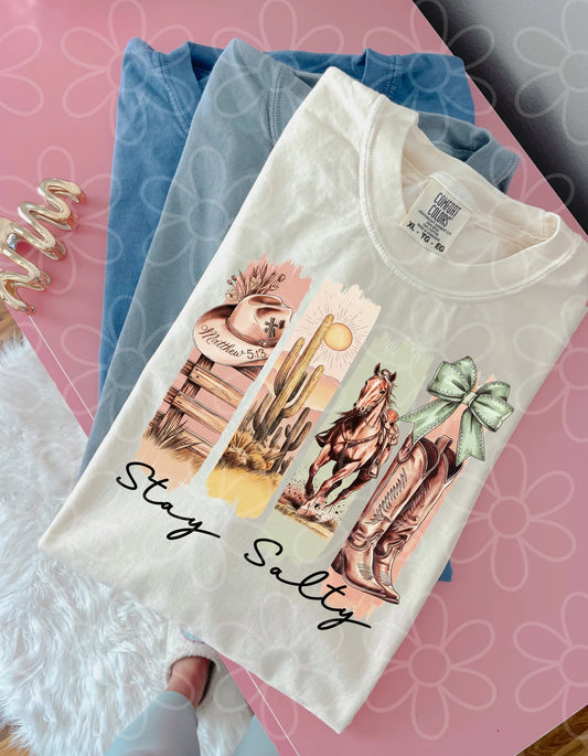 Western Stay Salty DTF Transfer