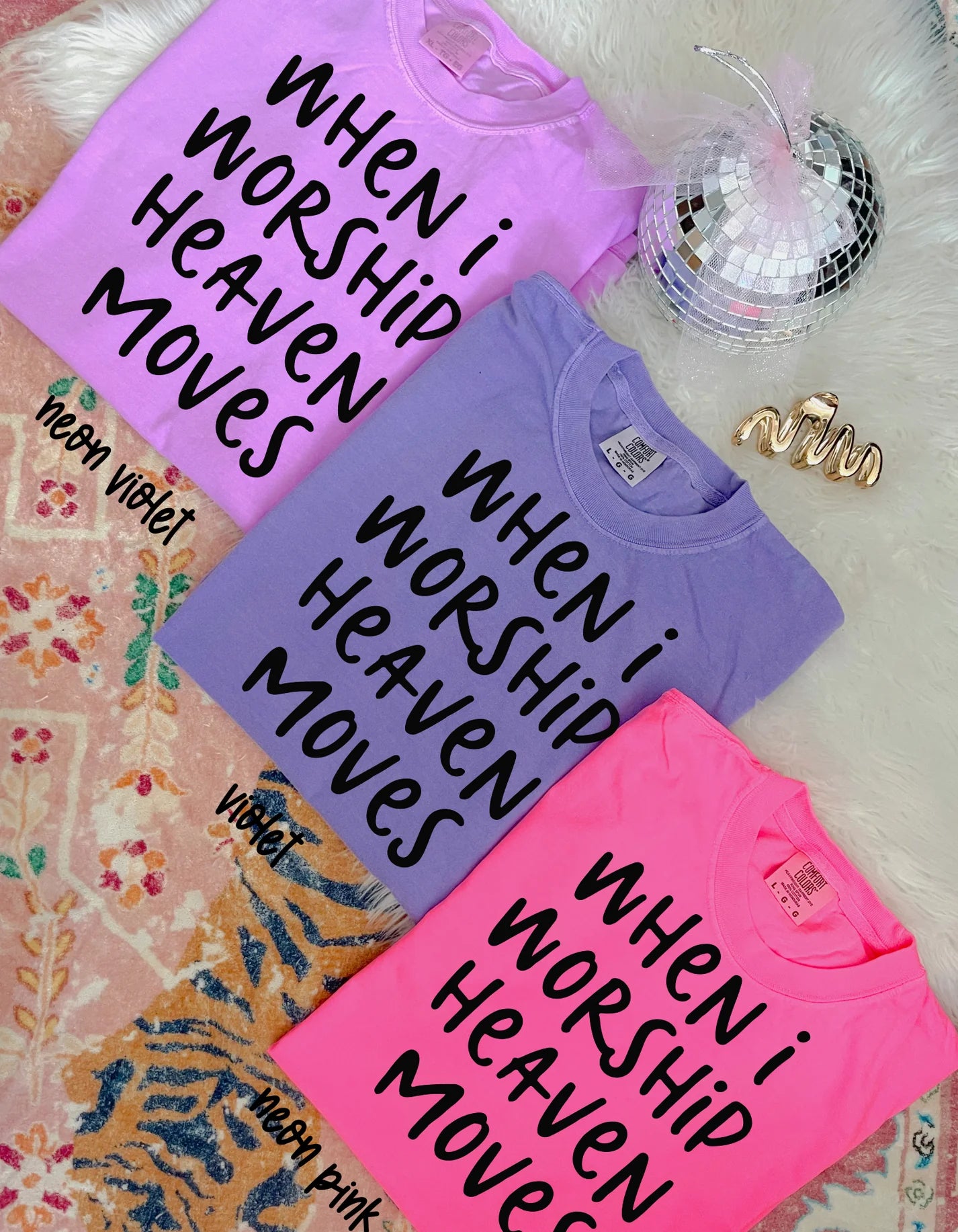 When I Worship Heaven Moves DTF Transfer