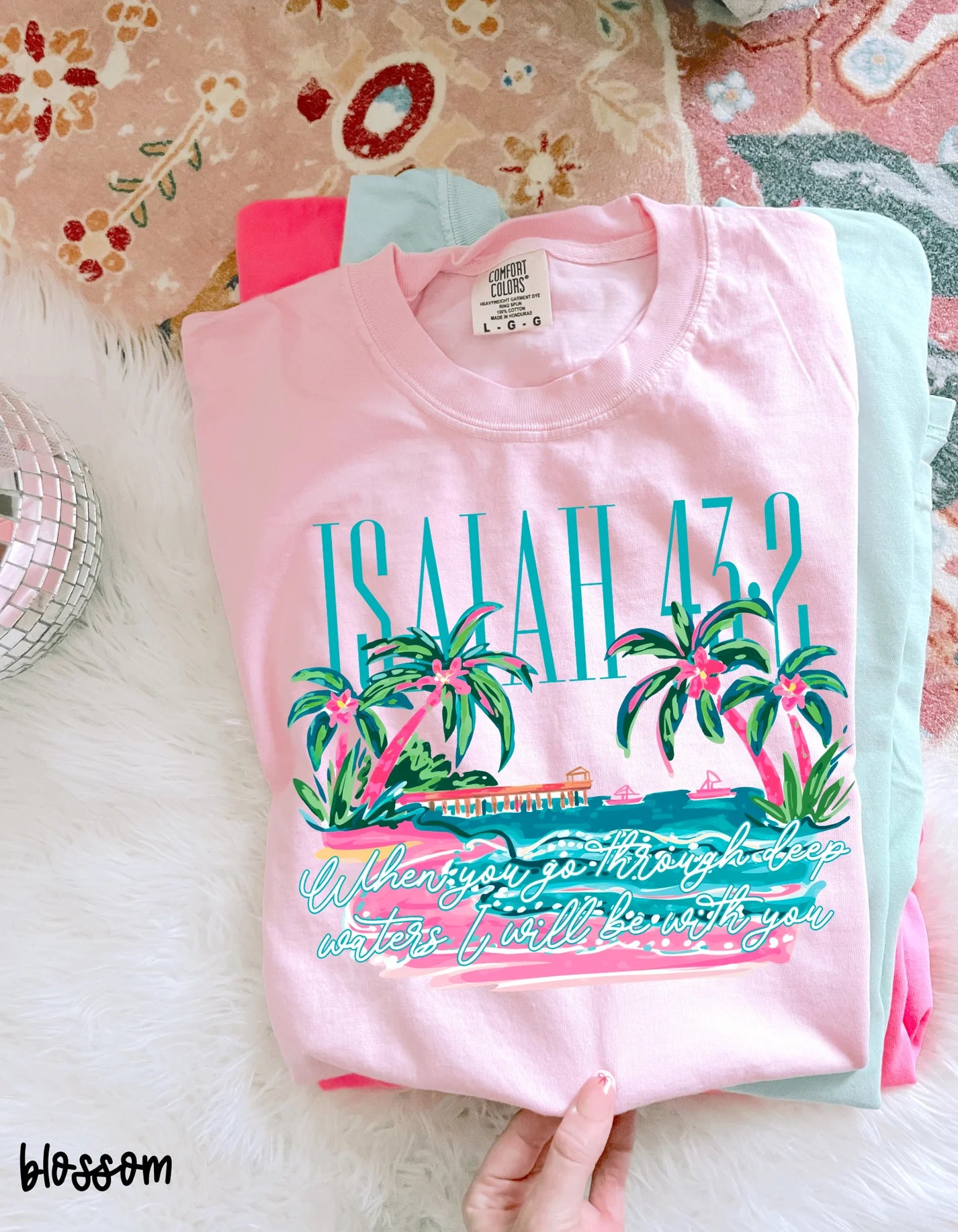 When You Go Through Deep Waters I Will Be With You DTF Transfer