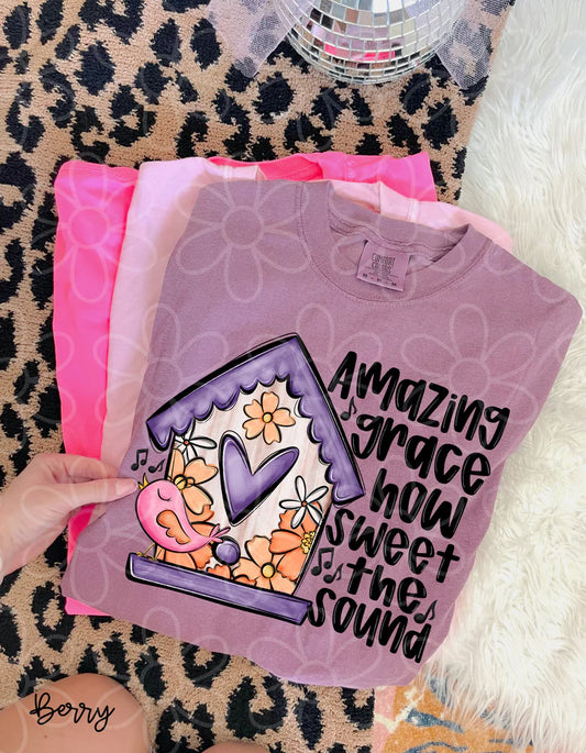 Amazing Grace How Sweet The Sound DTF Transfer