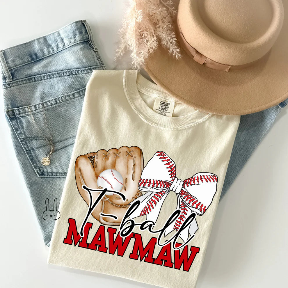 Custom Coquette T-Ball Name DTF Transfer