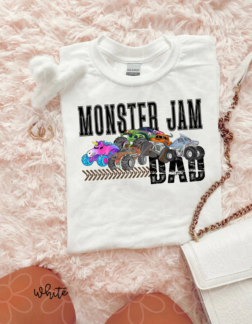 Monster Jam Dad DTF Transfer