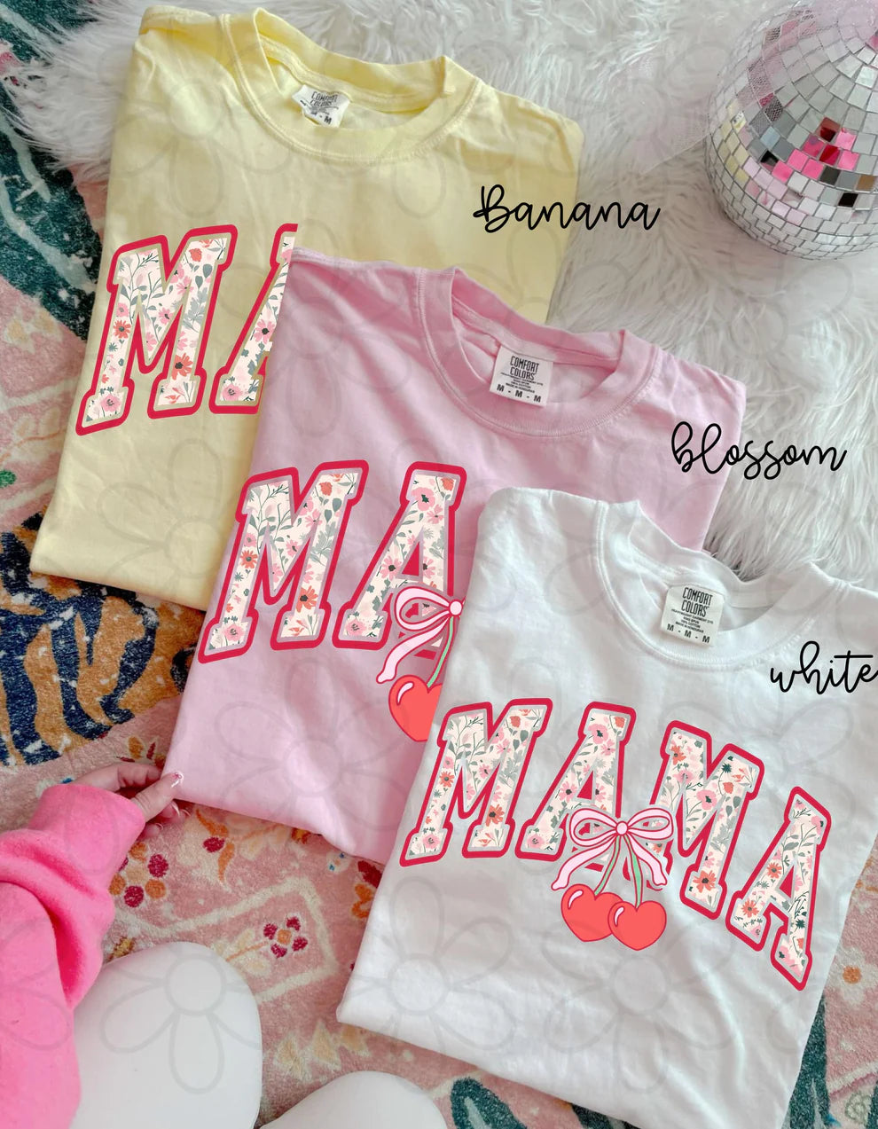 Floral Mama Coquette Cherries DTF Transfer