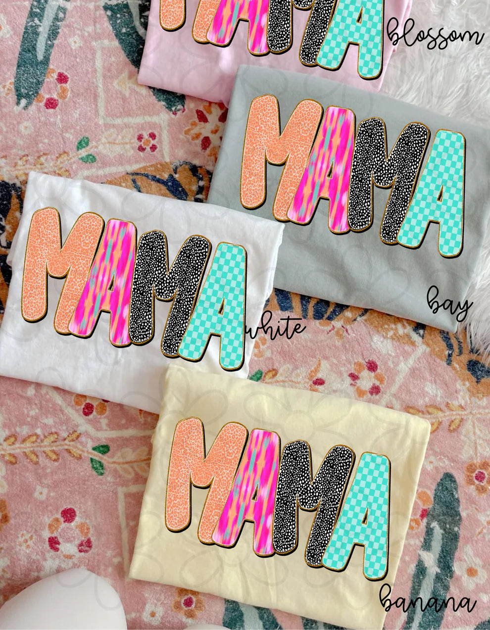 Bright Colorful Mama DTF Transfer