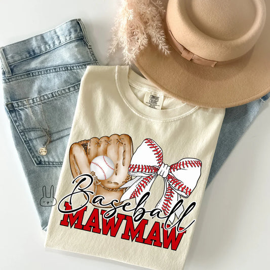 Custom Coquette Baseball Name DTF Transfer