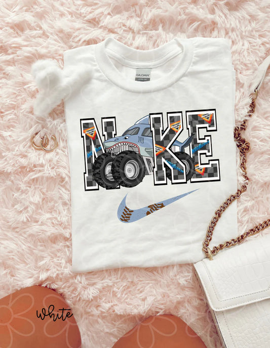 Monster Jam Megalodon Nke DTF Transfer