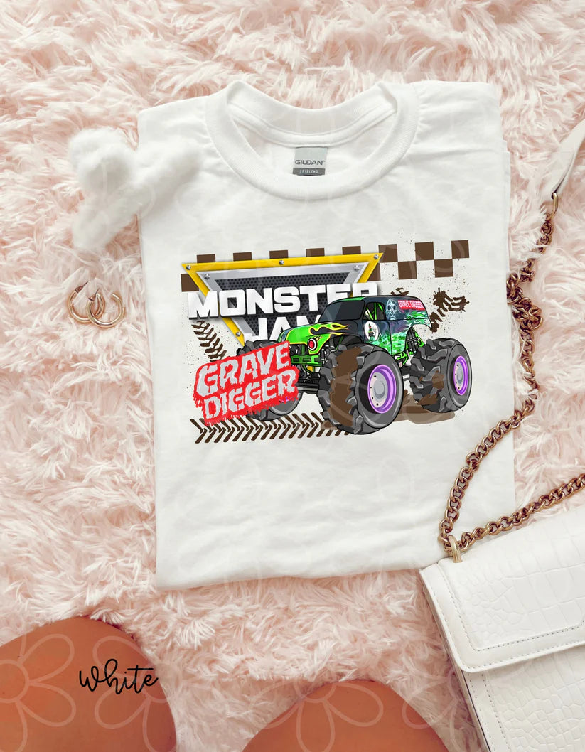 Monster Jam Grave Digger DTF Transfer