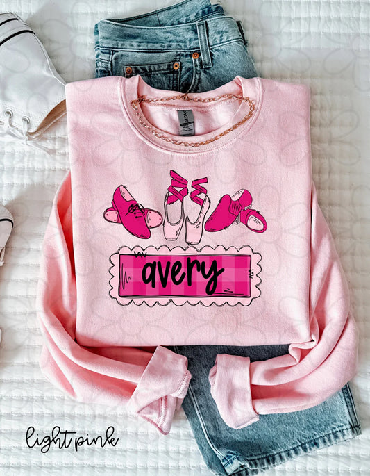 Custom Dance Trio Name Patch DTF Transfer